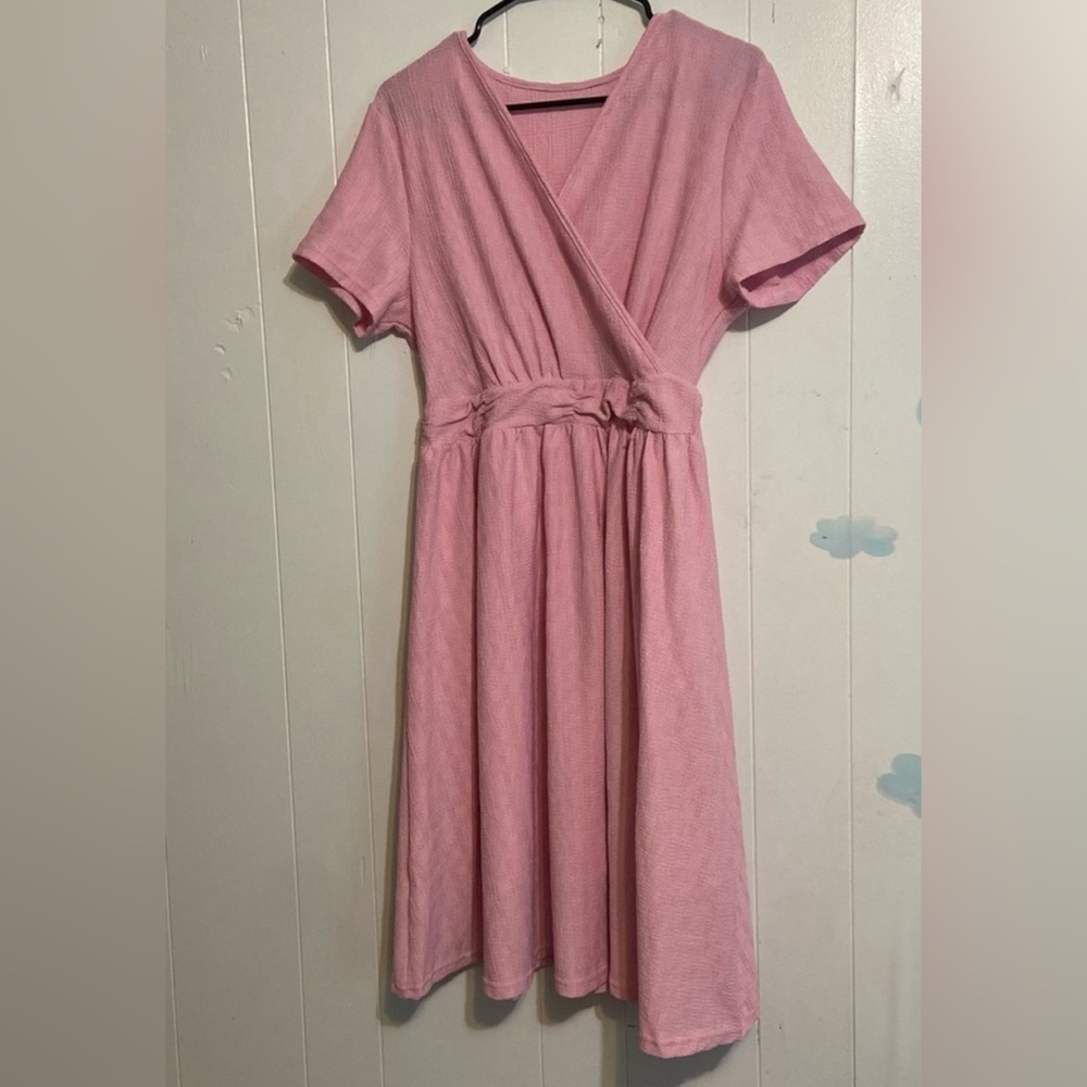 Blush Pink Midi Dress XXL